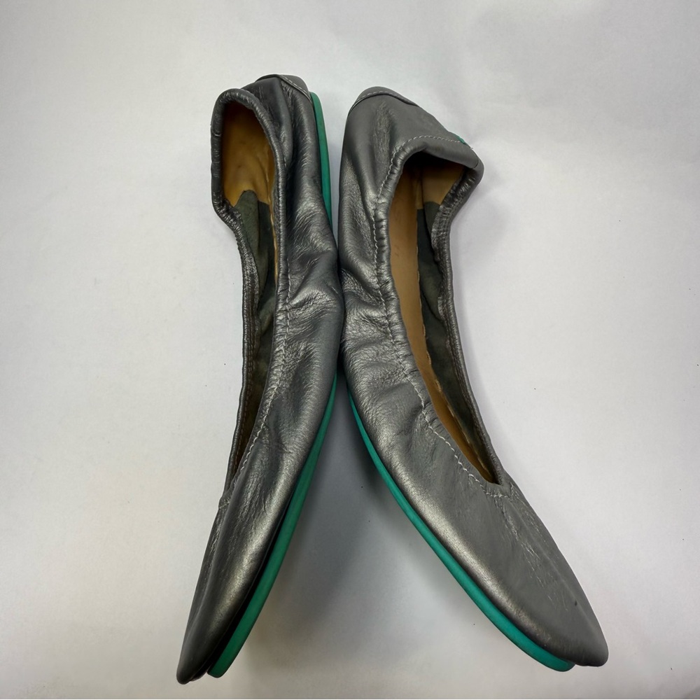 Tieks Silver Leather Ballet Flats size 11 - Picture 10 of 11